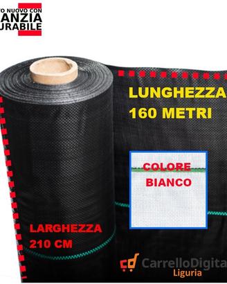 Telo per pacciamatura 210cm x 160m 100gr/mq