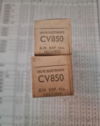 Coppia di 6AK5W Mullard CV850 5654 nos accoppiate