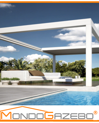 Pergola Bioclimatica apribile led rgb alluminio