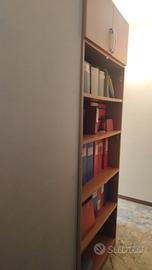 Libreria in legno con scomparto 2 ante
