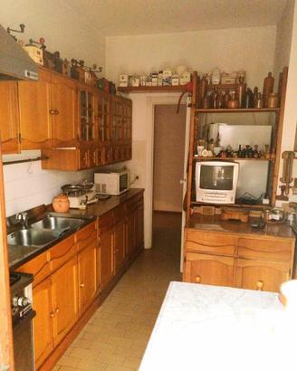 cucina artigianale in legno di rovere