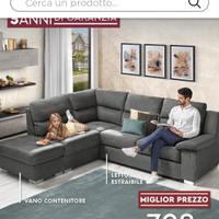 Divano letto angolare