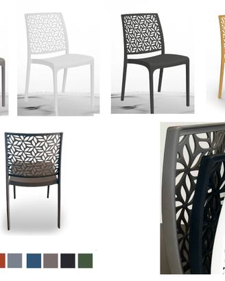 Sedia flower ninfa polipropilene bar locali