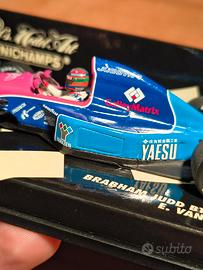 Miniature BRABHAM JUDD BT60 1992 #7 Minichamps 1/43 - E. Van De Poele - Excellent état