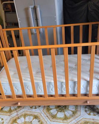 lettino bambini Baby Italia con materasso 