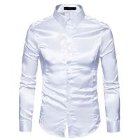Camicia in raso bianca nuova