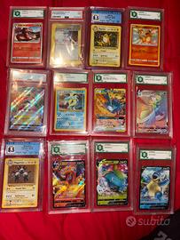 Carte pokemon gradate e raw