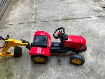 TRATTORINO PEDALI CON ESCAVATORE