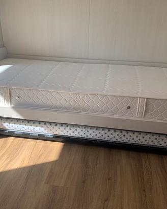 Letto completo materasso con lettino estraibile
