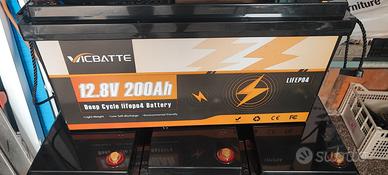 4 Batterie LiFePO4 12V 200Ah – 48V 200Ah – 10 kWh