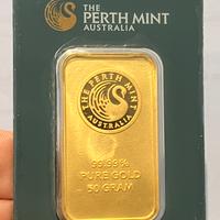 Lingotti oro puro 50 grammi e 10 grammi