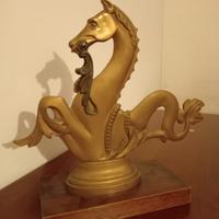 Statuetta Ippocampo in bronzo