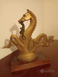 Statuetta Ippocampo in bronzo