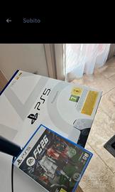 play station 5 con fifa 26 e un altro gioco 26 più