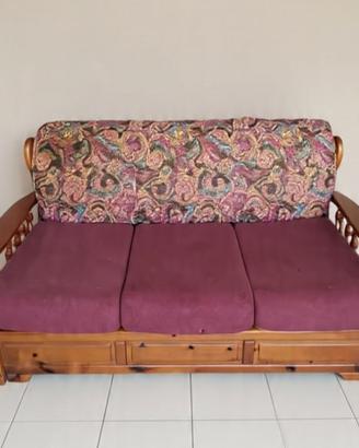Divano letto country 