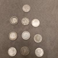 lotto 10 monete argento 