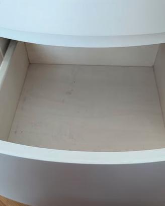 Coppia comodini Misuraemme Nuba bianco opaco