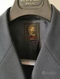 Travel jacket Fay vintage blu a 3 bottoni in lana.