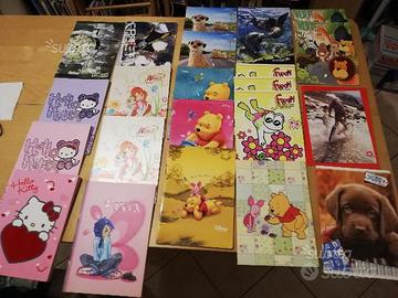 Quaderni a righe con margini terza elementare