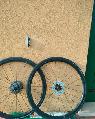 ruote wilier rx26 + pacco pignoni Shimano 12v