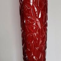 1 grande vaso da terra in plexiglass rosso