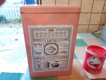  RARE  SCATOLE IN LATTA CUCINA 