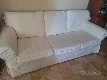 Divano 3 posti Ikea Ektorp colore bianco 