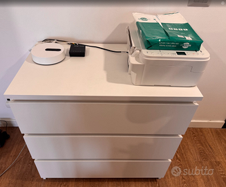 Cassettiera IKEA MALM 3 cassetti bianca Usata
