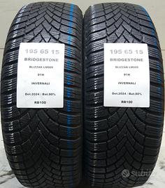 2 GOMME 195 65 15 BRIDGESTONE RB100