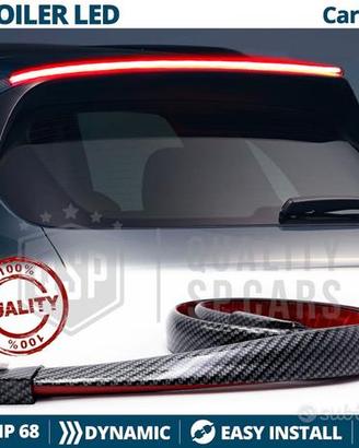 SPOILER LED Posteriore per FIAT Fibra di CARBONIO