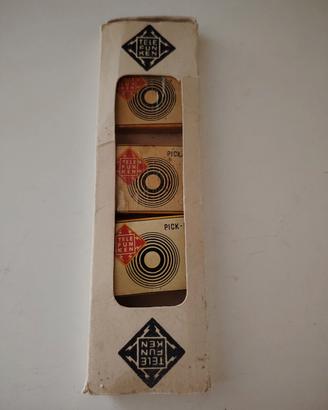 3 scatoline VINTAGE PUNTINE GRAMMOFONO TELEFUNKEN