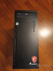 Case MSI + alimentatore + lettore CD/DVD