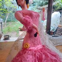 Bambola vintage ballerina di flamenco anni '70