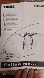 porta bici baule auto