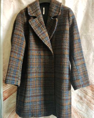 Cappotto Lumina motivo  scozzese a doppio petto