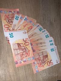 banconote finte da collezione Casa di carta/ casa