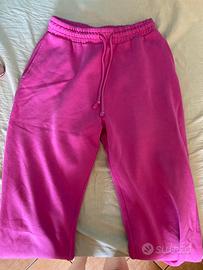 Pantaloni della tuta ZARA fuxia