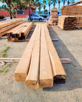 TRAVI IN LEGNO DI CASTAGNO PER TETTI, GAZEBI 