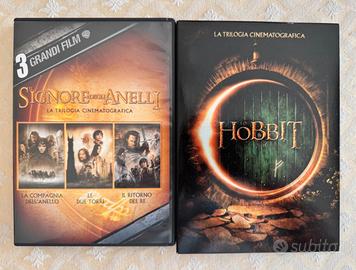 DVD lo hobbit e Il signore degli anelli