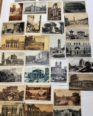 Lotto di 30 cartoline di Roma e dintorni