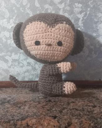 🐒 Scimmietta all’uncinetto fatta a mano 🐒