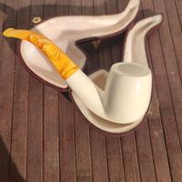 Pipa in schiuma di mare nuova