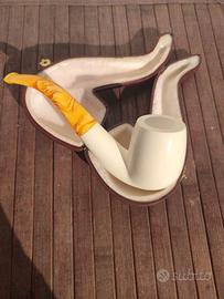 Pipa in schiuma di mare nuova