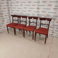 4 Sedie in mogano stile Inglese