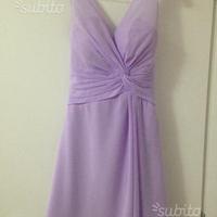 Abito damigella Lilla Taglia S Chiffon