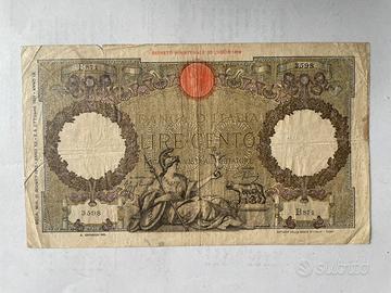 Banconota da 100 lire Roma Guerriera 1942