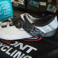Scarpe da ciclismo Bont Helix 43 us 9  bianco/carb