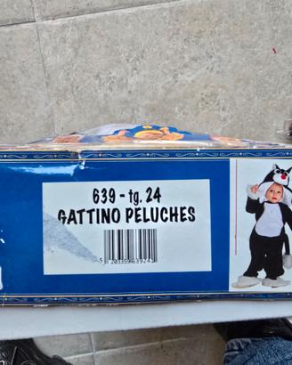 vestito di carnevale gattino di peluche