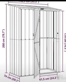 box in metallo zincato 