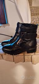 Stivaletti di pelle neri n. 35 Geox